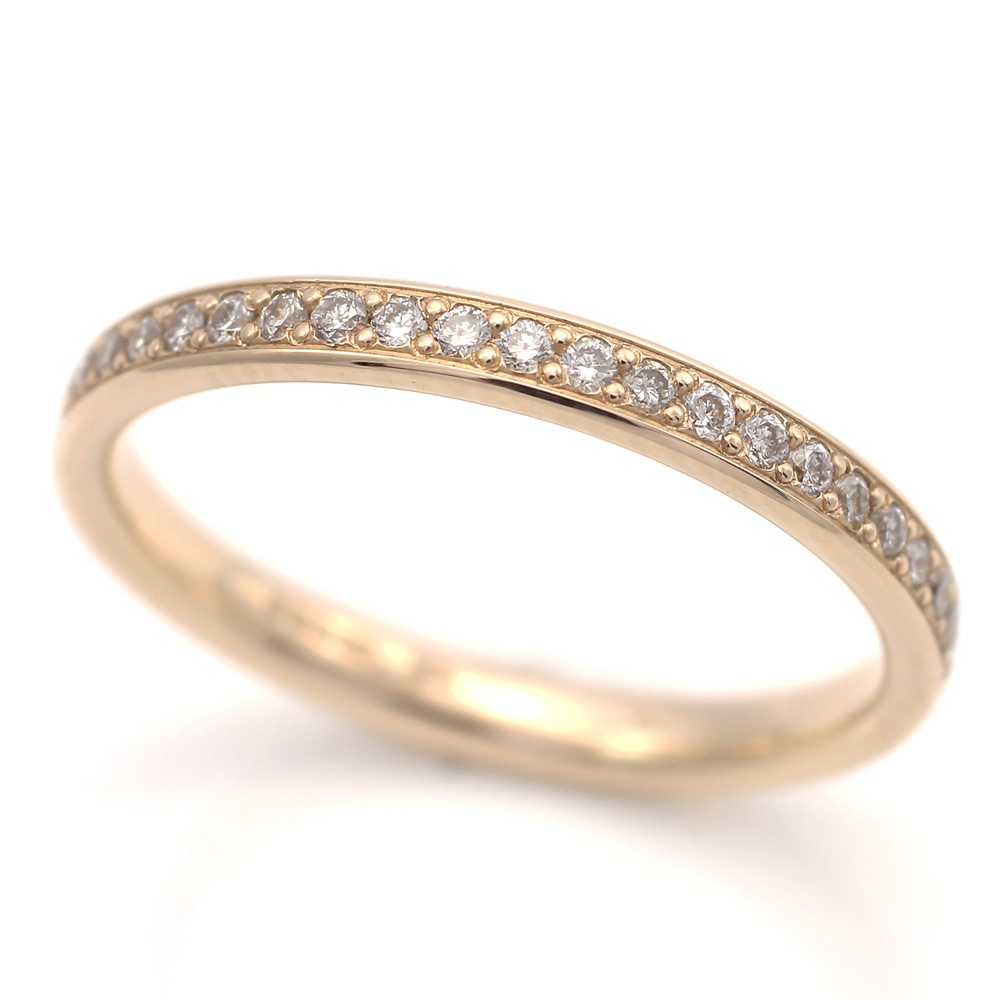 Georg Jensen Fusion 18ct Yellow Gold Ring Pave Tourmaline Centre Size ...