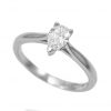 Platinum Pear Shaped Diamond Solitaire Ring