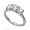 Classic Trilogy Round Brilliant Cut Three Stone Diamond Ring