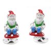 Deakin and Francis Sterling Silver & Enamel Gnome Cufflinks