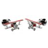 Deakin & Francis Sterling Silver Red Enamel Biplane Cufflinks