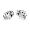 Deakin and Francis Sterling Silver Dachshund Head Cufflinks