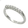 Classic Platinum Half Hoop Eternity Ring