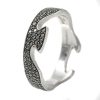 Georg Jensen Fusion 18ct White Gold & Black Diamond End Piece
