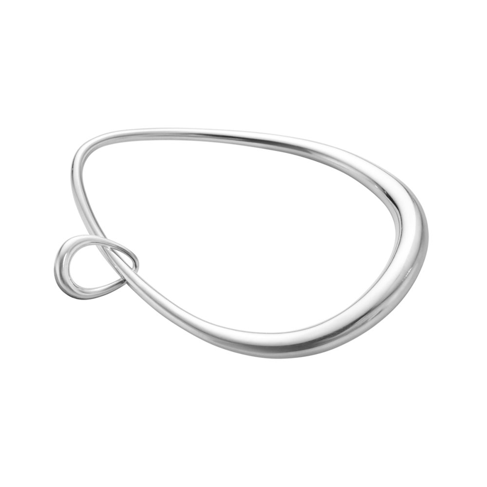 Georg Jensen Sterling Silver Offspring Bangle With Charm