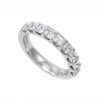 Platinum Asscher Cut Diamond Half Eternity Ring 1.75ct
