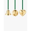 Georg Jensen Christmas Gift Set, Bell, Ball, Heart, 3 pcs 2023 Gold Plated